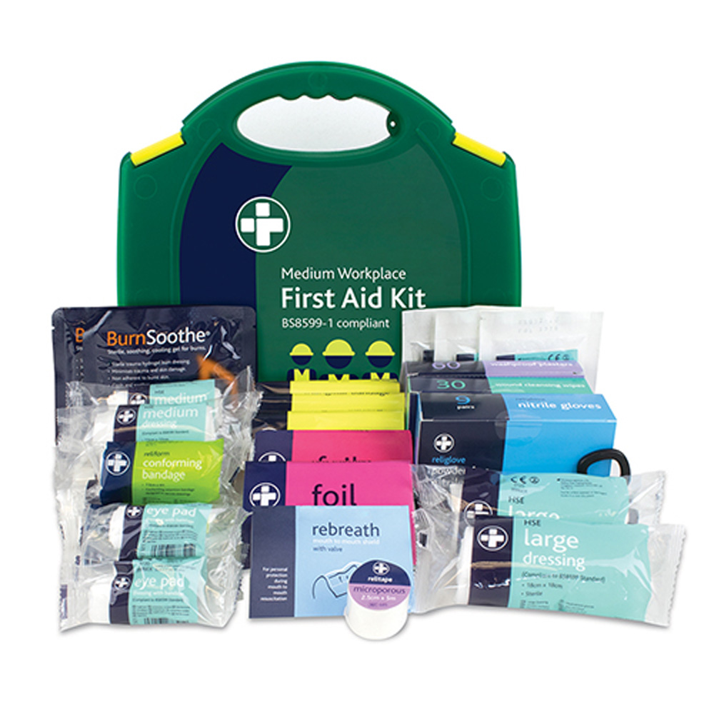 TIMCO Workplace First Aid Kit British Standard Compliant - Medium
